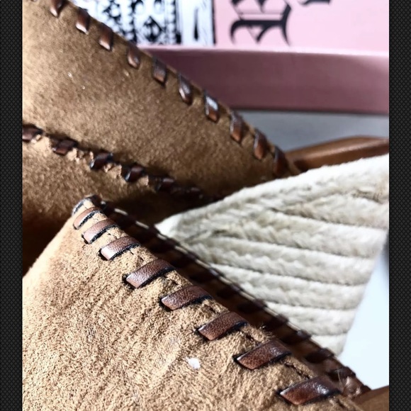 🆕Crown Vintage Mariana Brwn Heeled Mule Wedge 9.5 - Picture 6 of 7